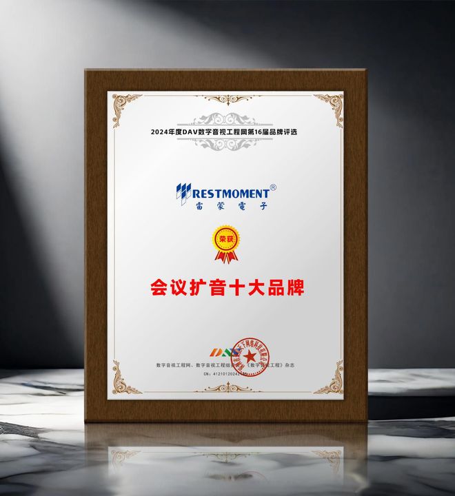 年度会议扩音十大品牌”获奖名单揭晓爱游戏重磅！DAV01“2024(图4)