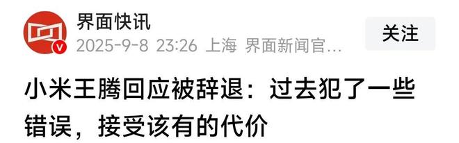 辞退泄露机密移交证物雷军拍板永不录用！爱游戏app网站手机版小米高管王腾被(图11)